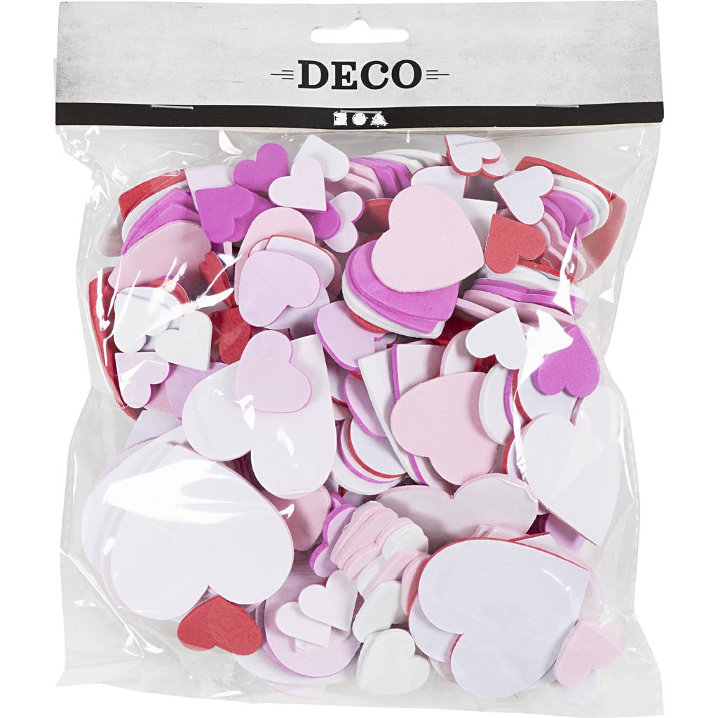 Firma Creativ https: www.cchobby.nl foam-shapes-size-20-50-mm-thickness-2-mm-heart-diverse-colors-200-piece-1-box