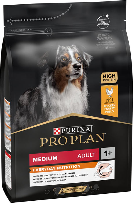 Pro plan Medium Adult codzienna karma - sucha karma dla psów - kurczak - 3 kg