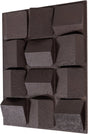 Woood axis wanddeco - betonlook - bruin - 81x61x9