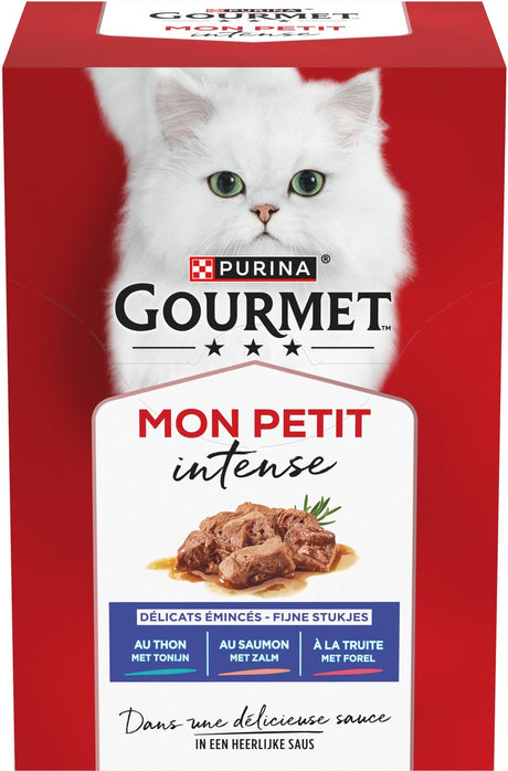 Gourmet mon petit intensywny - mokra karma dla kotów - ryby - 48 x 50 g