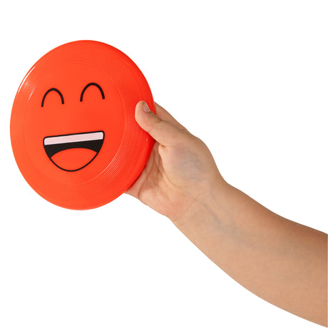 Frisbee uśmiechnięta twarz