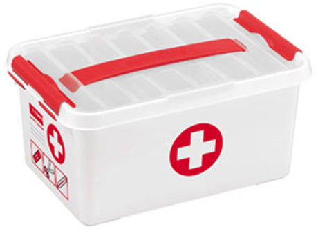 Apteczka pierwszej pomocy Sunware q-line 6 litrów biało-czerwona 30x20x14cm