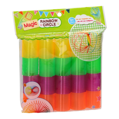 Zabawki Lobbes, na przykład tęczowa sprężyna schodowa, 20 szt.