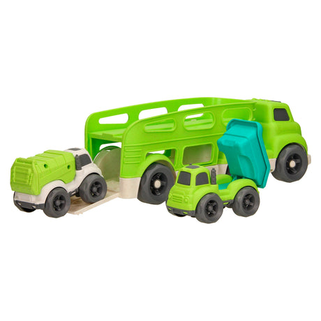 Recykling transportera samochodowego - zielony