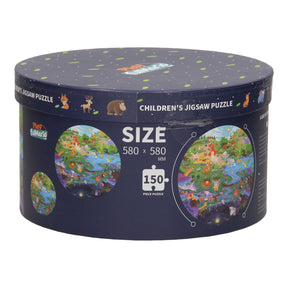Okrągłe puzzle w pudełku Dzień Nocy, 150 szt.
