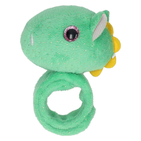 Pluszowa bransoletka z klapką Dino