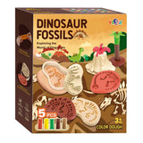 Kleiset dinosaurus fossielen - 5 kleuren klei