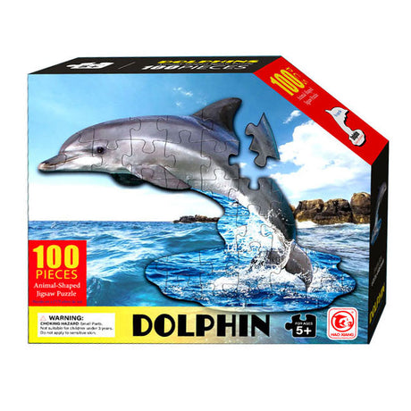 Puzzle w kształcie delfina, 100 szt.
