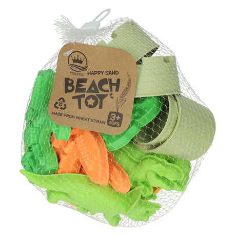 Bioplastikowe dinozaury z piasku