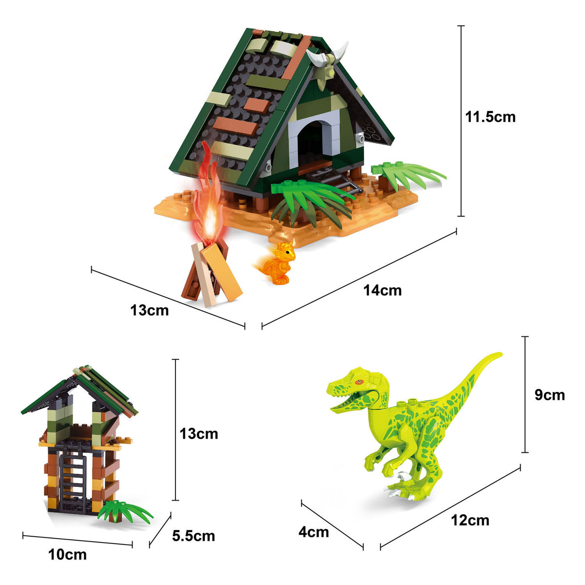 Zestaw konstrukcyjny obudowa dinozaura - 252 elementy.