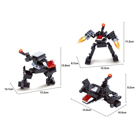 Zestaw klocków konstrukcyjnych do budowy robotów Titans 3 w 1