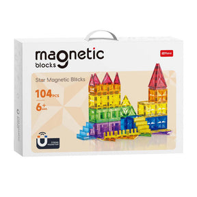 Magnetyczny zestaw konstrukcyjny - 104 elementy.