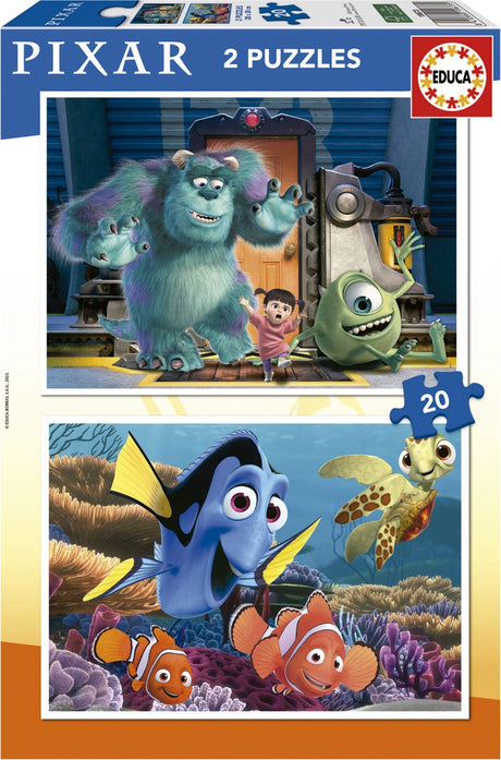 Educa - puzzle - 2 x 20 elementów - pixar
