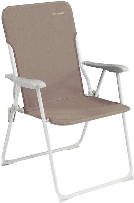 Krzesło kempingowe Outwell Blackpool w odcieniu toffi, składane, brązowe