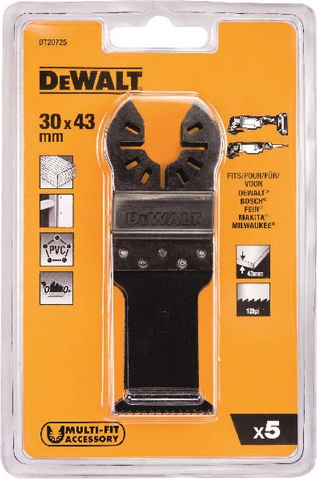 Akcesoria Dewalt Brzeszczot wgłębny hcs do szybkiego cięcia 43x31mm - dt20725-qz