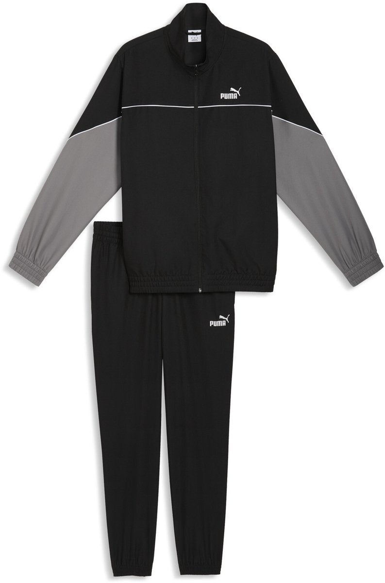 Tkany dres unisex z blokami kolorów Puma - czarny