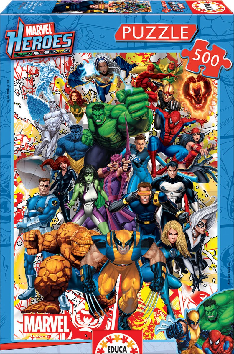 Marvel educa superbohaterów - 500 sztuk