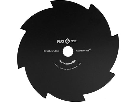 Flo mes voor de zeis snijschijf 8-zębów 250 25,4mm