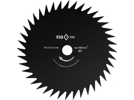 Flo mes voor de zeis kleptanden schild 250 25,4mm