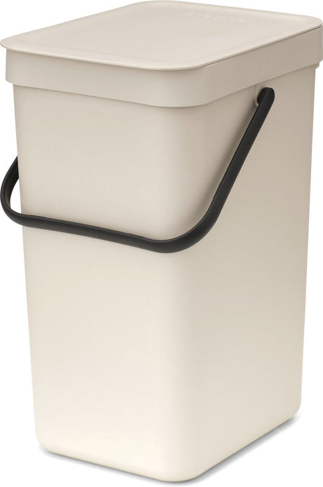 Kosz na śmieci sort go firmy Brabantia - 12 l - delikatny beż