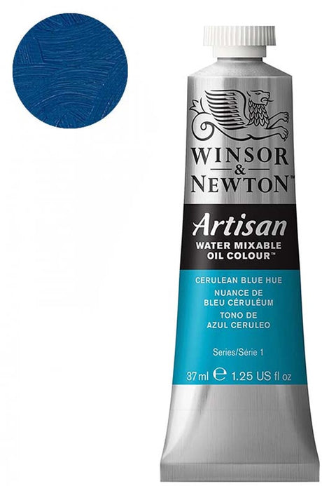 Farba olejna Winsor Newton rzemieślnicza 37ml - odcień błękitu cerulejskiego