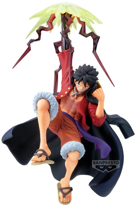Banpresto jednoczęściowa kolekcja rekordów bitewnych z pcv, posąg małpy d. Luffy specjalna statua 15 cm