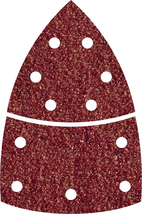 Wolfcraft - papier ścierny do myszy, ziarnistość 120 - 10 sztuk - 95mm - samoprzylepny arkusz szlifierski wielofunkcyjny - 1814000