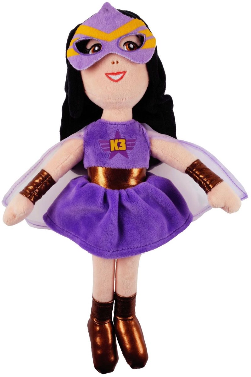 K3 - knuffel - pluche knuffel superhelden - marthe - 30 cm