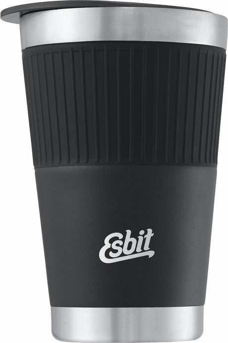 Kubek termosowy Esbit Sculptor - 550ml - czarny mat - pokrywka do picia - stal nierdzewna