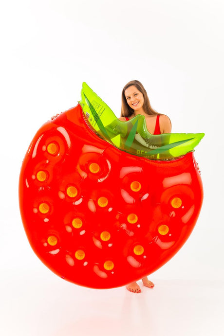 Basen Didak - dmuchany materac - duża truskawka - 143x140x25 cm