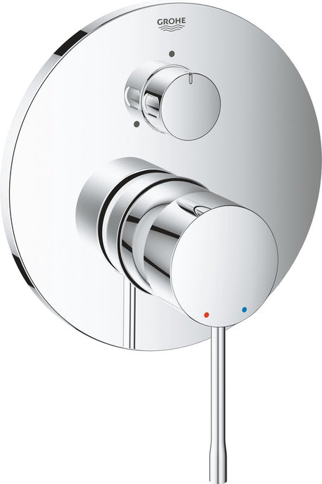 Grohe Essence podtynkowa bateria prysznicowa - część natynkowa - 3-kierunkowy przełącznik - z opcją wanny - chrom