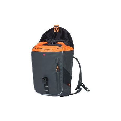 Basil Miles Tarpaulin rower plecak Nordlicht - Wodoodporny czarny plecak dla rowerzystów - 17L - unisex - sportowy - czarny