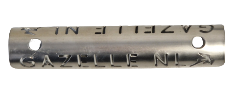 Gazelle Framplaat .nl 2016 Silver