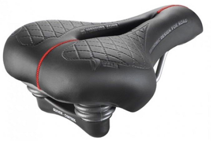 Selle Montegrappa Saddle Vela Elastomeveer Black na karcie