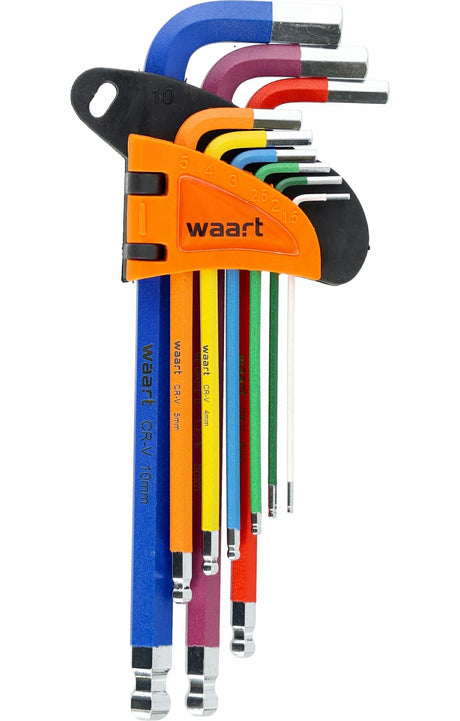 Waart imbus 1,5-10mm lang 9szt.kula