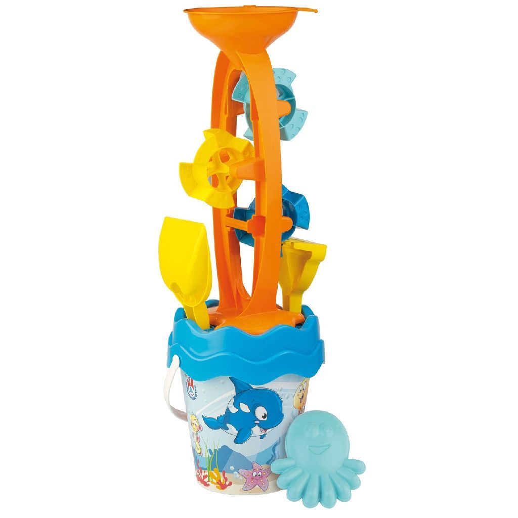 Podstawowy zestaw wiader Happy Fish, 6 części