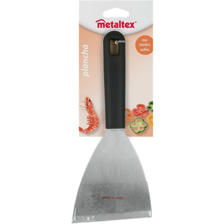 Łopatka do grilla Metaltex Plancha 23,8x10 cm, czarna, stal nierdzewna