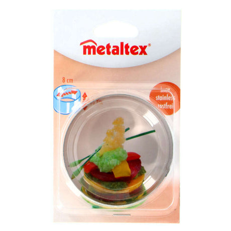 Metaltex pierścień do pieczenia 8x4,5 cm ze stali nierdzewnej