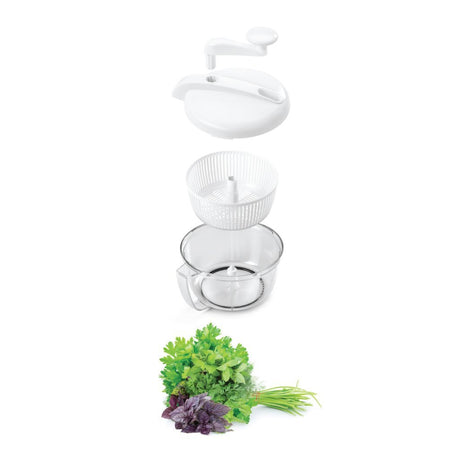 Metaltex Kitchen Helpers Topedo Slacentrifuge White Transparent