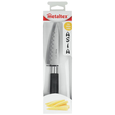Nóż rzeźbiarski Metaltex Asia 23 cm ze stali nierdzewnej w kolorze czarnym
