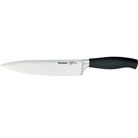 Nóż kuchenny Tomado-metaltex metaltex Comfort 34 cm, czarna stal nierdzewna
