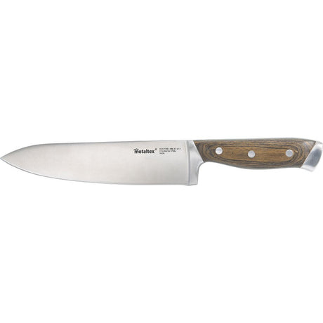 Nóż szefa kuchni Metaltex z drewnianą rączką 34 cm