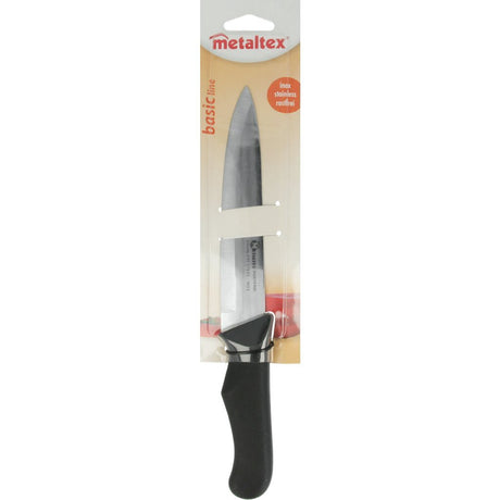 Nóż kuchenny Metaltex basic line 28 cm, czarna stal nierdzewna