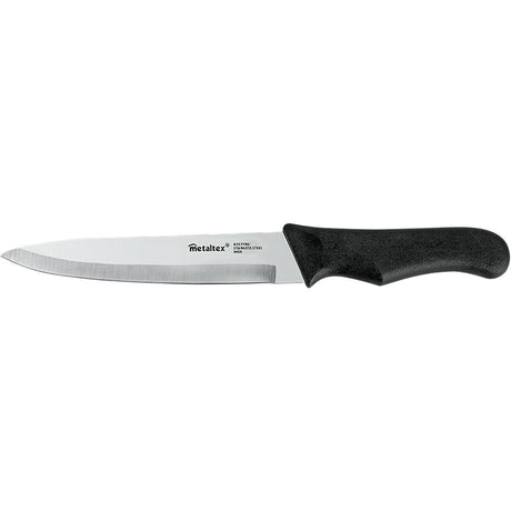 Nóż kuchenny Metaltex basic line 28 cm, czarna stal nierdzewna