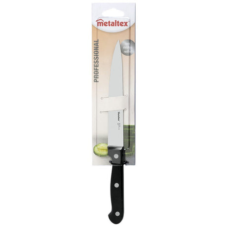 Metaltex profesjonalny uniwersalny nóż szefa kuchni 28 cm ze stali nierdzewnej w kolorze czarnym