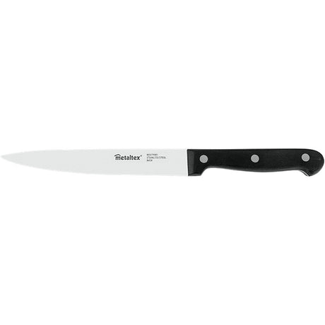 Metaltex profesjonalny uniwersalny nóż szefa kuchni 28 cm ze stali nierdzewnej w kolorze czarnym