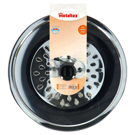 Osłona przeciwbryzgowa Metaltex 21-29 cm ze stali nierdzewnej