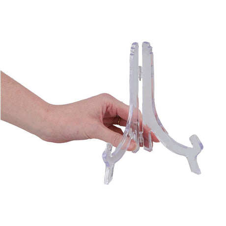 Stojak na talerze Metaltex 18-26 cm akryl przezroczysty
