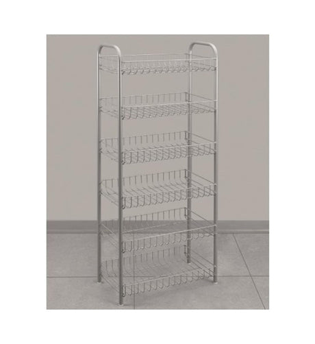Regał magazynowy Metaltex chrom 6 pięter