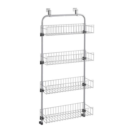 Półka na drzwi Metaltex 4 poziomy 17x45x103 cm srebrny metal